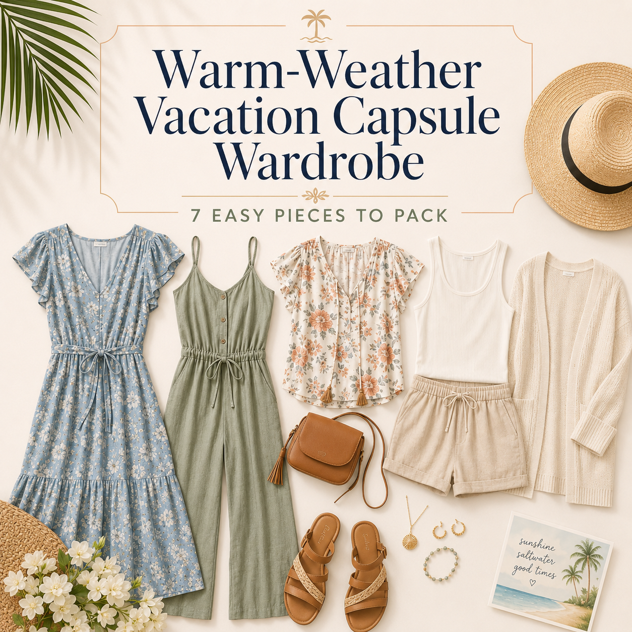 What to Pack for a Warm-Weather Vacation: A 7-Piece Capsule Wardrobe