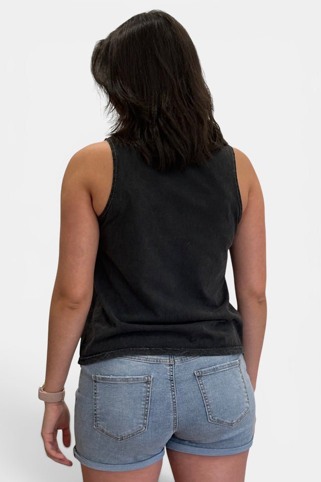 1776 USA graphic tank top back view
