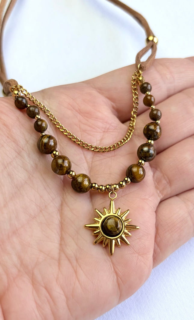 Beaded Sun Necklace