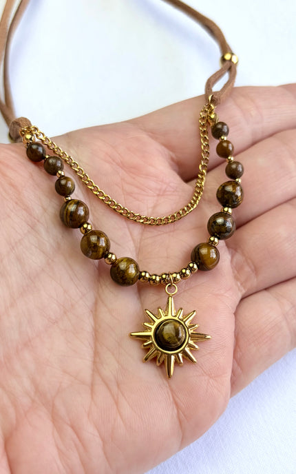 Beaded Sun Necklace