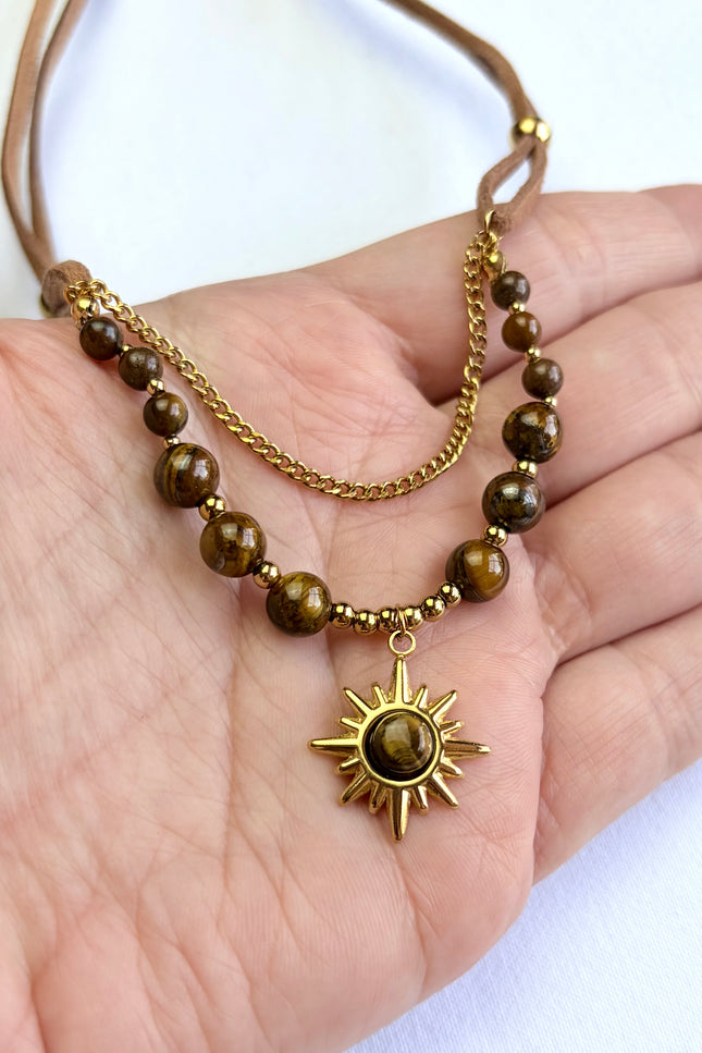 Beaded Sun Necklace