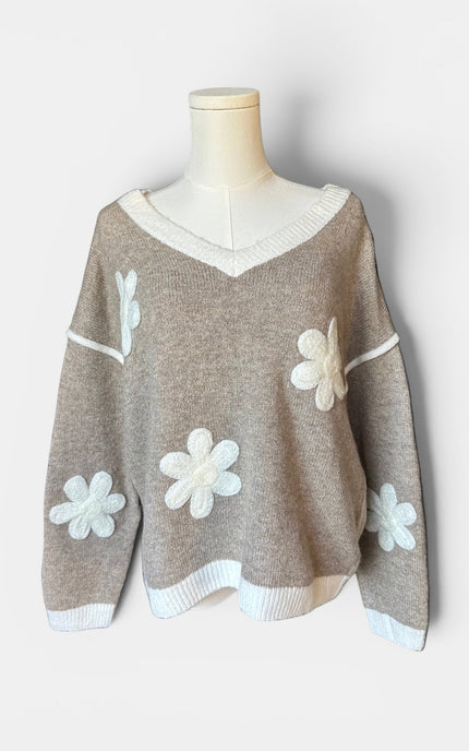 Daisy Drop Sweater