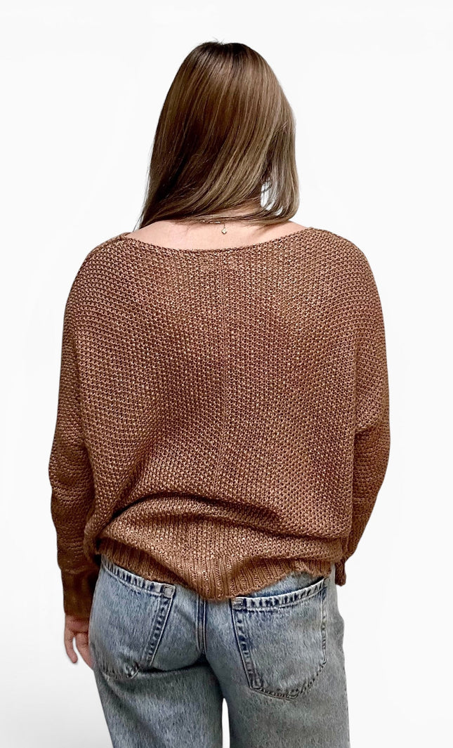 Inside-Out Knit Sweater