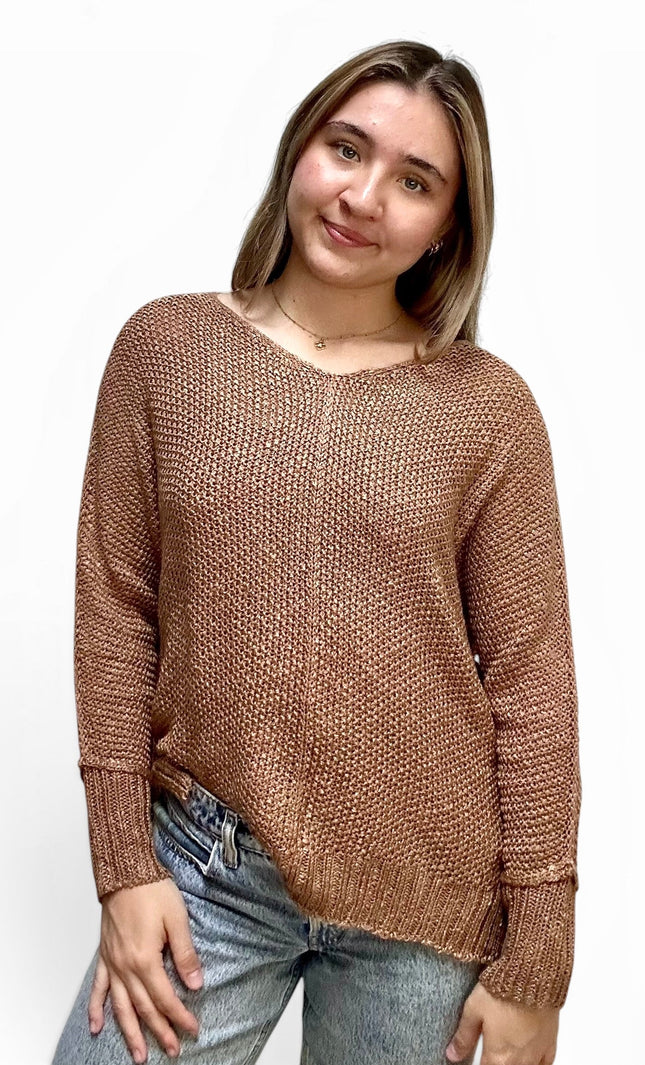 Inside-Out Knit Sweater