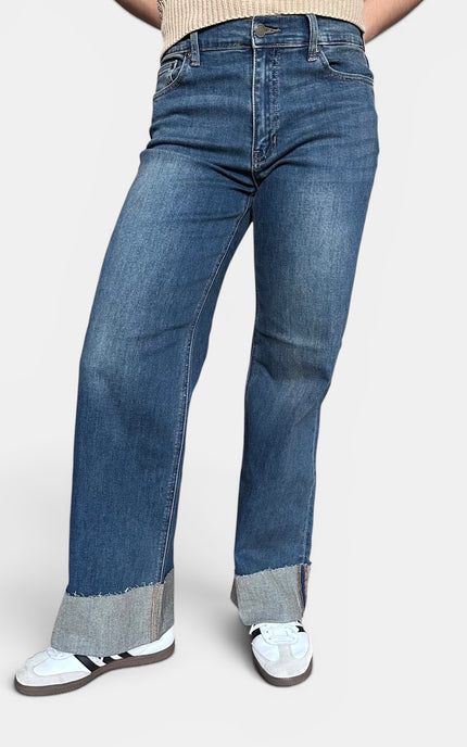 Camille Cuffed Wide Ankle Jeans