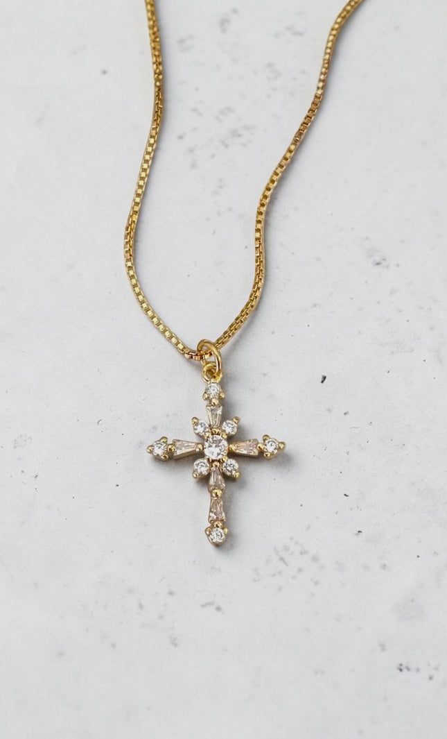 Gold Cross Necklace