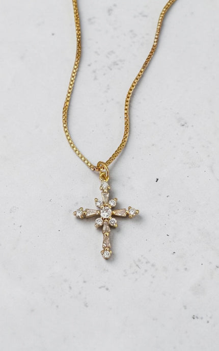 Gold Cross Necklace