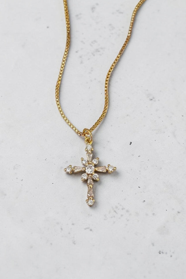 Gold Cross Necklace