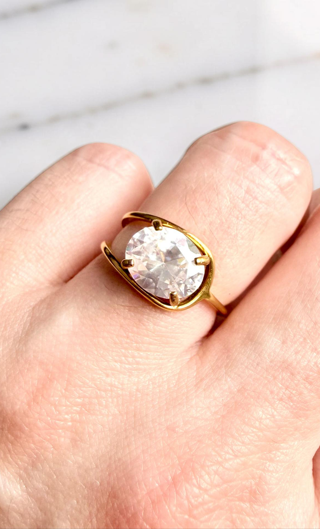 Statement Crystal Ring