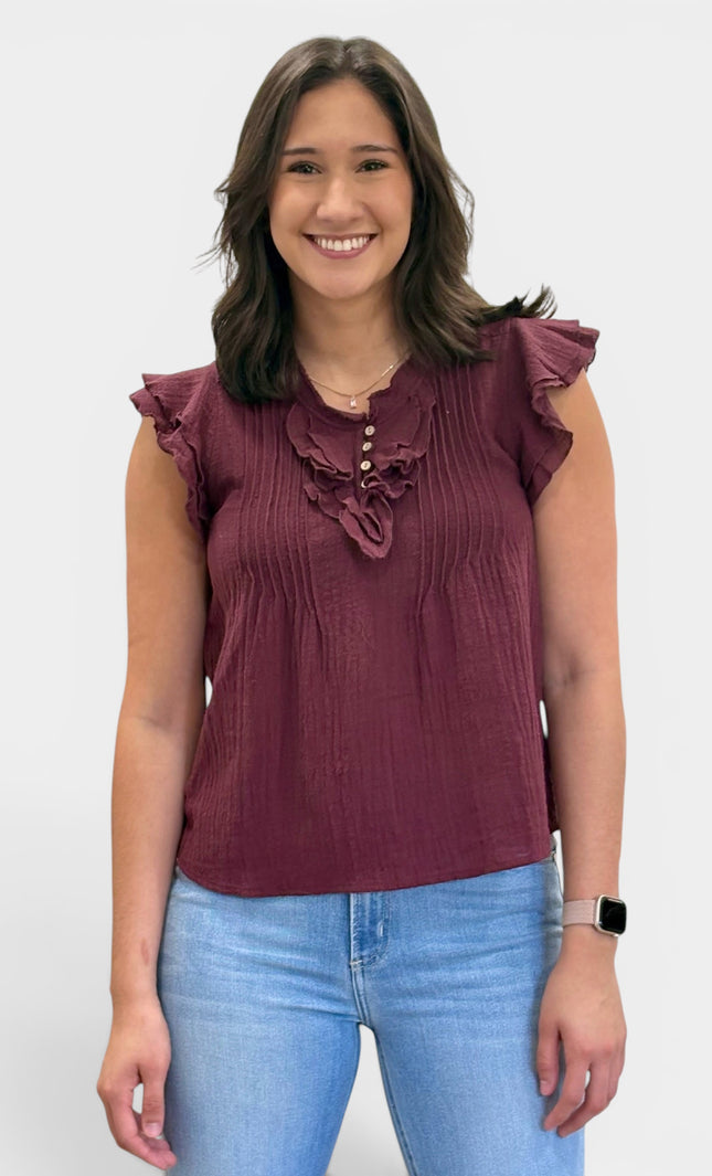Bordeaux Grace Top