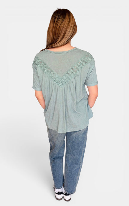 Soft cotton blend blouse with relaxed silhouette
