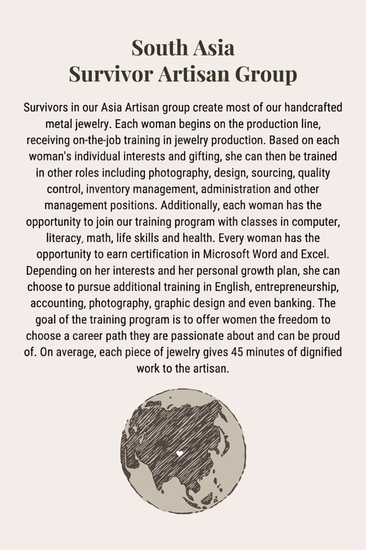 Mama Pendant Necklace — gold-plated necklace with multicolored zircon crystals, ethically made by survivors from Justyna Grace Boutique.