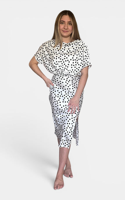 Renee C Polka Dot Dress