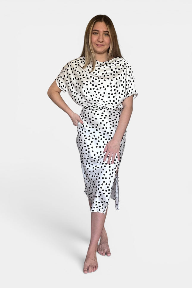 Renee C Polka Dot Dress