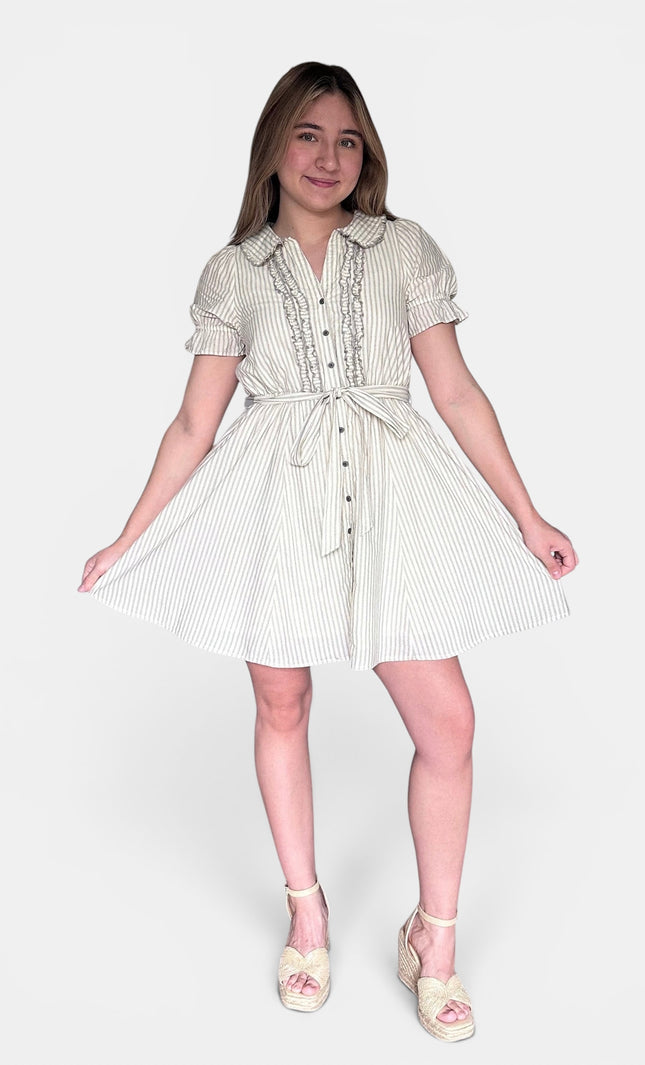 Ruthie Striped Mini Dress