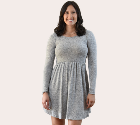 Silver Mist Knit Dress