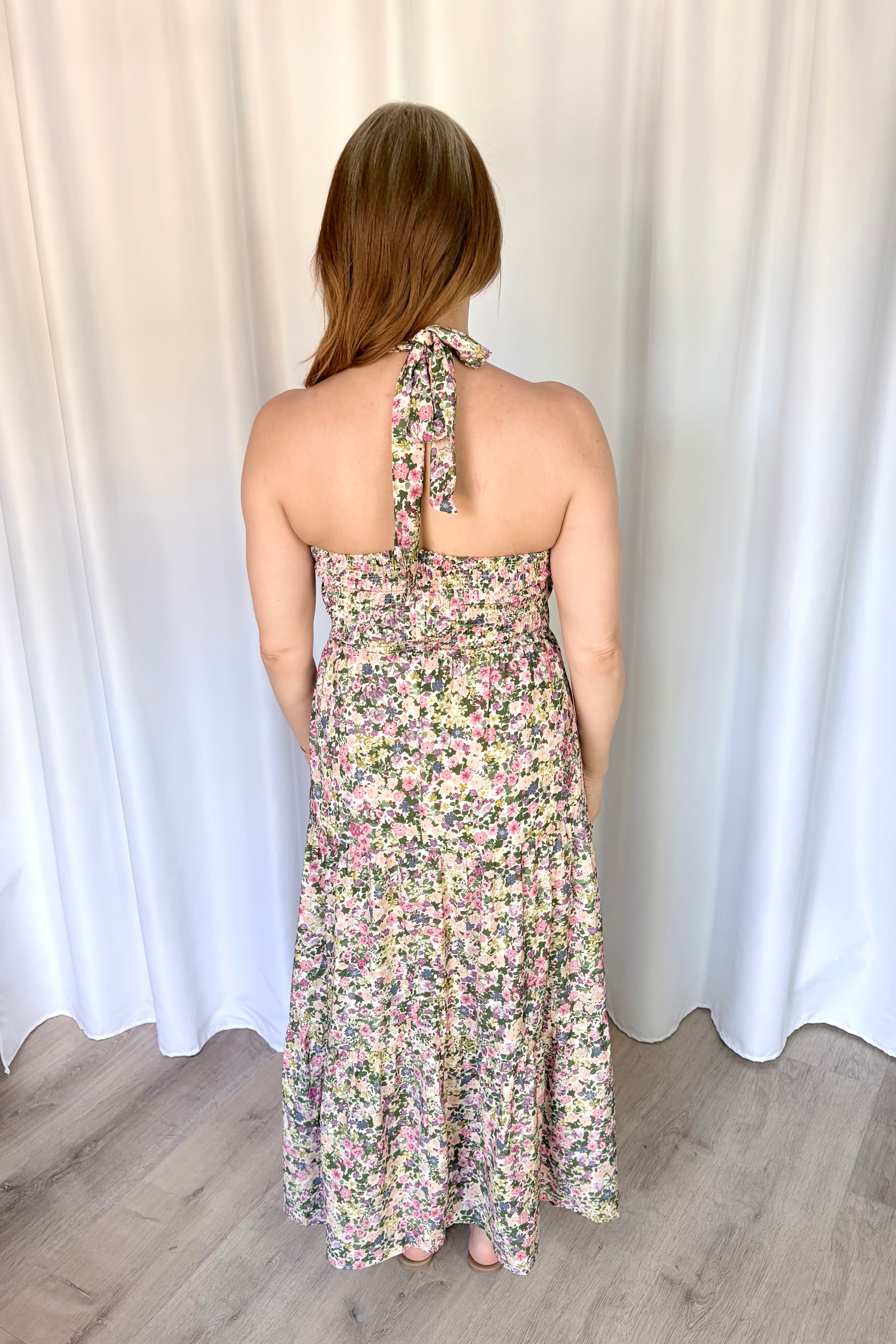 jaiden floral tiered maxi dress Catalina Floral Knot Tiered Maxi Dress