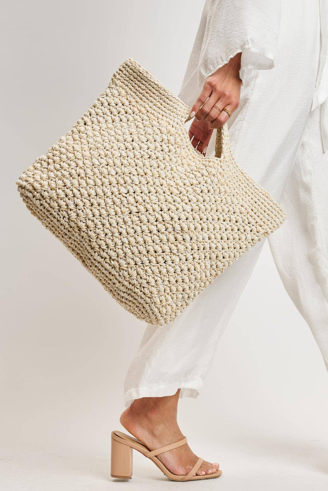 Camila Woven Tote Bag