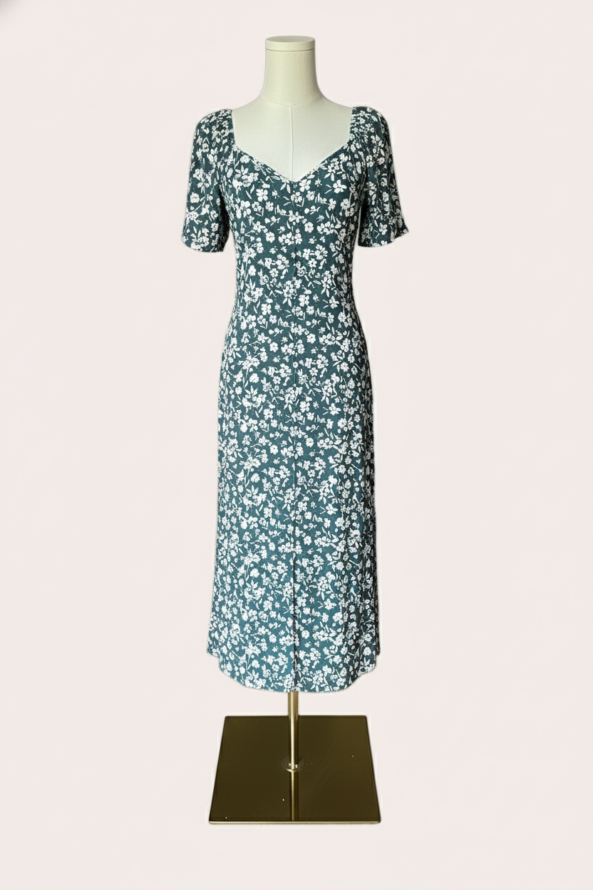 Floral Print Midi Dress