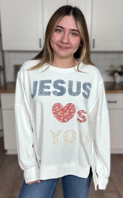 Slit hem and ribbed finish on mineral-washed French terry crew