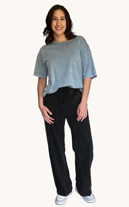 Women’s oversized vintage graphic tee made from garment-dyed cotton