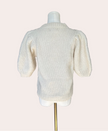 Puff Sleeve Knit Sweater — soft cozy knit with gentle sleeve volume and fitted cuffs from Justyna Grace Boutique.