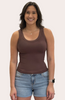 Reversible Ribbed Tank — fitted ribbed knit top with reversible scoop and crew necklines from Justyna Grace Boutique.