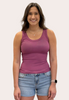 Reversible Ribbed Tank — fitted ribbed knit top with reversible scoop and crew necklines from Justyna Grace Boutique.