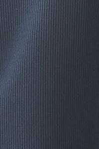 Ribbed Long Sleeve Top — slim-fit cotton blend top with crew neckline and rounded hem from Justyna Grace Boutique.