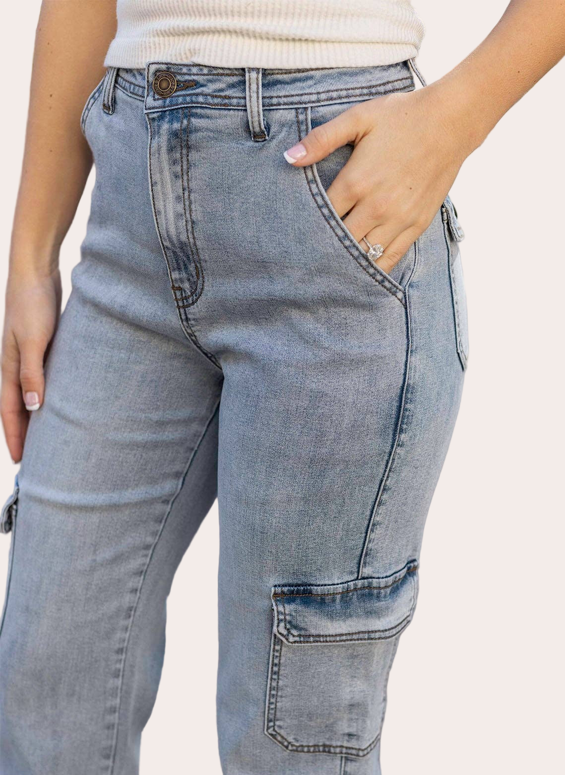 Soft Wash Cargo Jeans