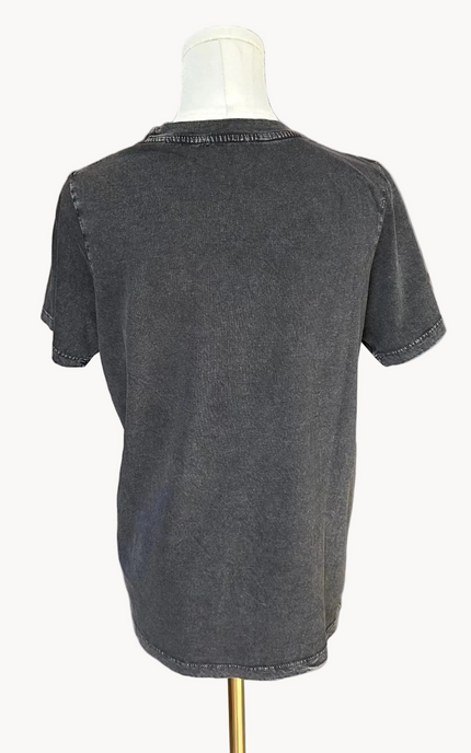 The Rhinestone Embellished Tee — soft cotton jersey with scattered rhinestones for subtle shimmer from Justyna Grace Boutique.