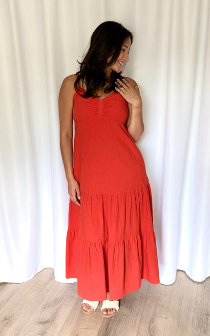 100% breathable cotton fabric swatch for summer maxi dress