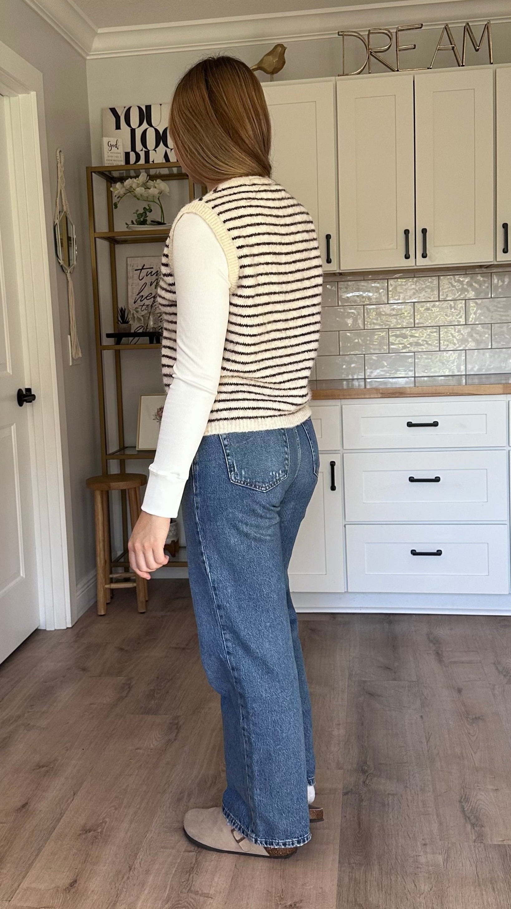 Textured knit fabric with soft wool-like feel