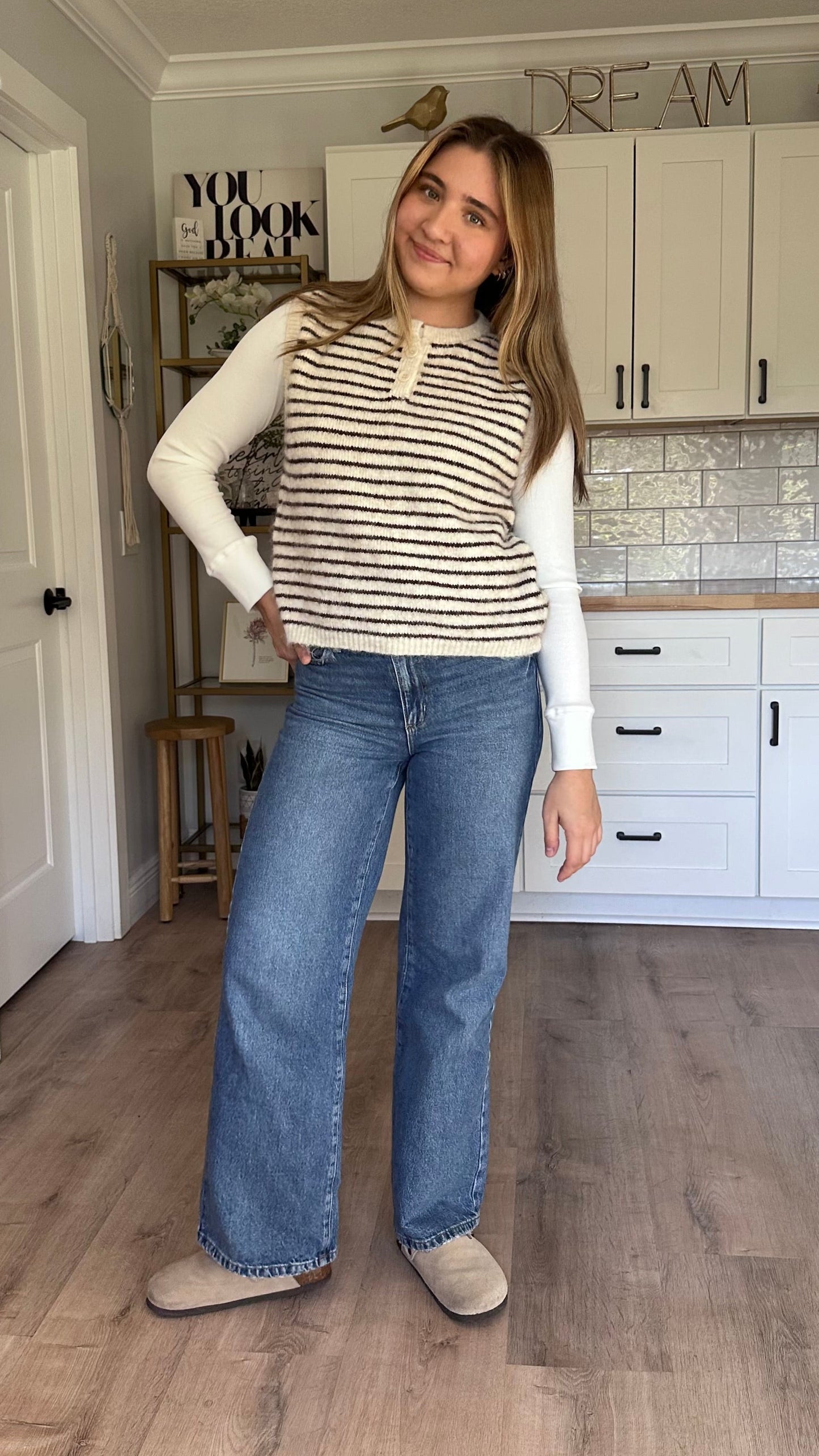 Textured knit fabric with soft wool-like feel