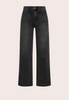 Washed black high-waisted wide-leg jeans — elevated modern denim from Justyna Grace Boutique